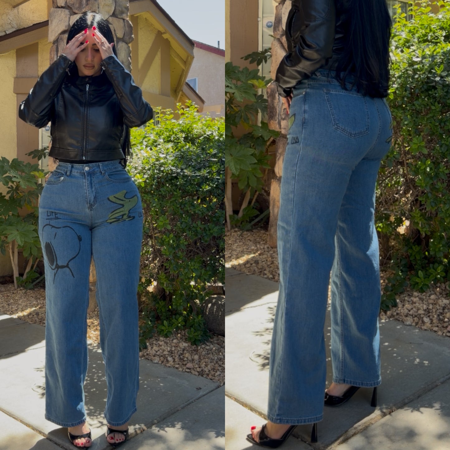 Dark blue Cartoon Jeans